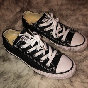Converse Black Low Tops